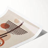 Abstract wall art print showcasing vibrant strokes and lines in bold colors, perfect for modern home decor. Ideal for framing or display.