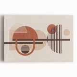 Abstract wall art canvas featuring vibrant strokes and lines in bold colors, ideal for modern home decor or artistic interior design.