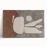 Abstract wall art canvas featuring vibrant strokes and lines in bold colors, creating a dynamic and modern design perfect for contemporary decor.