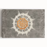 Abstract wall art featuring colorful strokes and lines on stretched canvas, showcasing a vibrant design ideal for modern home decor.