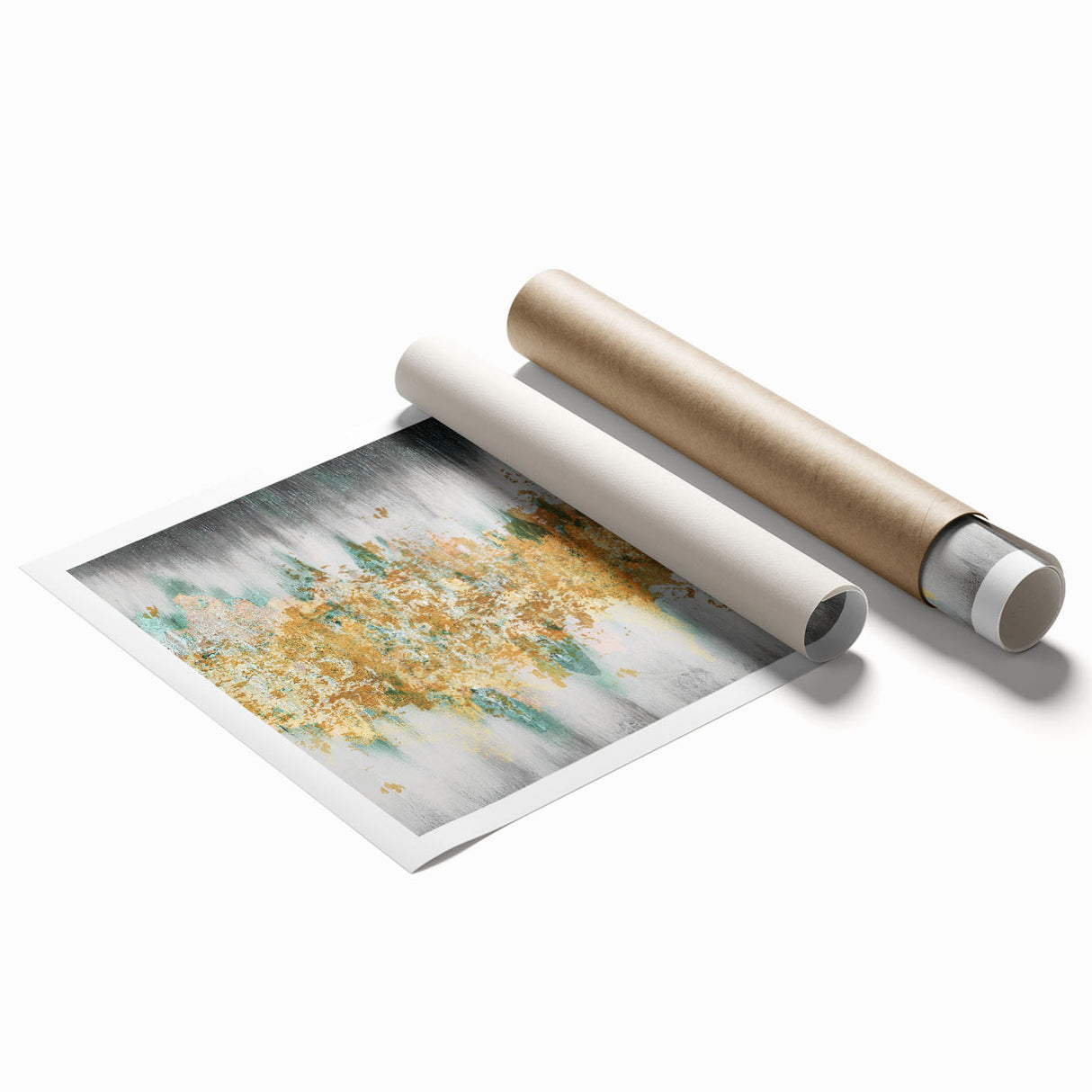 Colorful abstract strokes and lines design on canvas print, showcasing vibrant hues and dynamic patterns, ideal for modern wall decor.