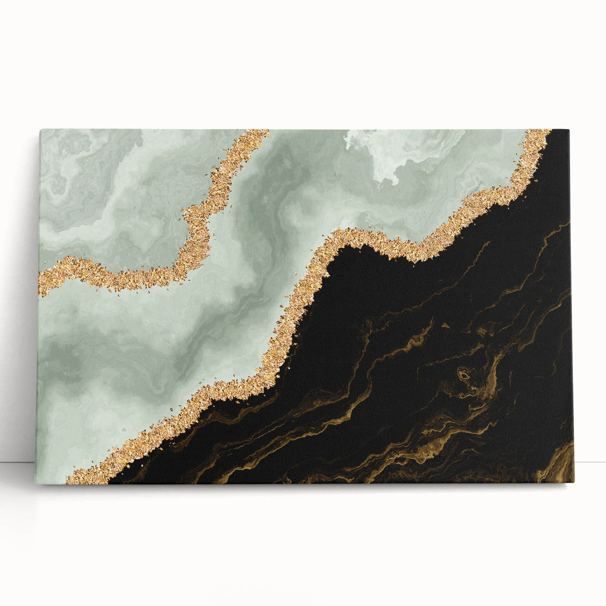 Colorful abstract strokes and lines wall art on stretched canvas, showcasing modern design elements in vibrant hues, perfect for contemporary decor.