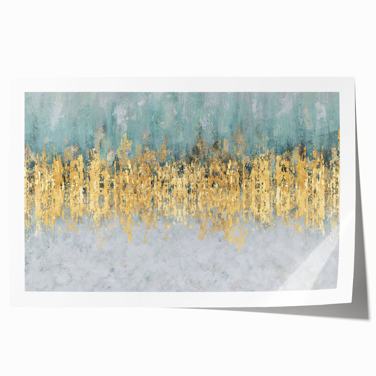 Abstract wall art print showcasing vibrant strokes and lines in a colorful design, ideal for modern decor and artistic spaces.