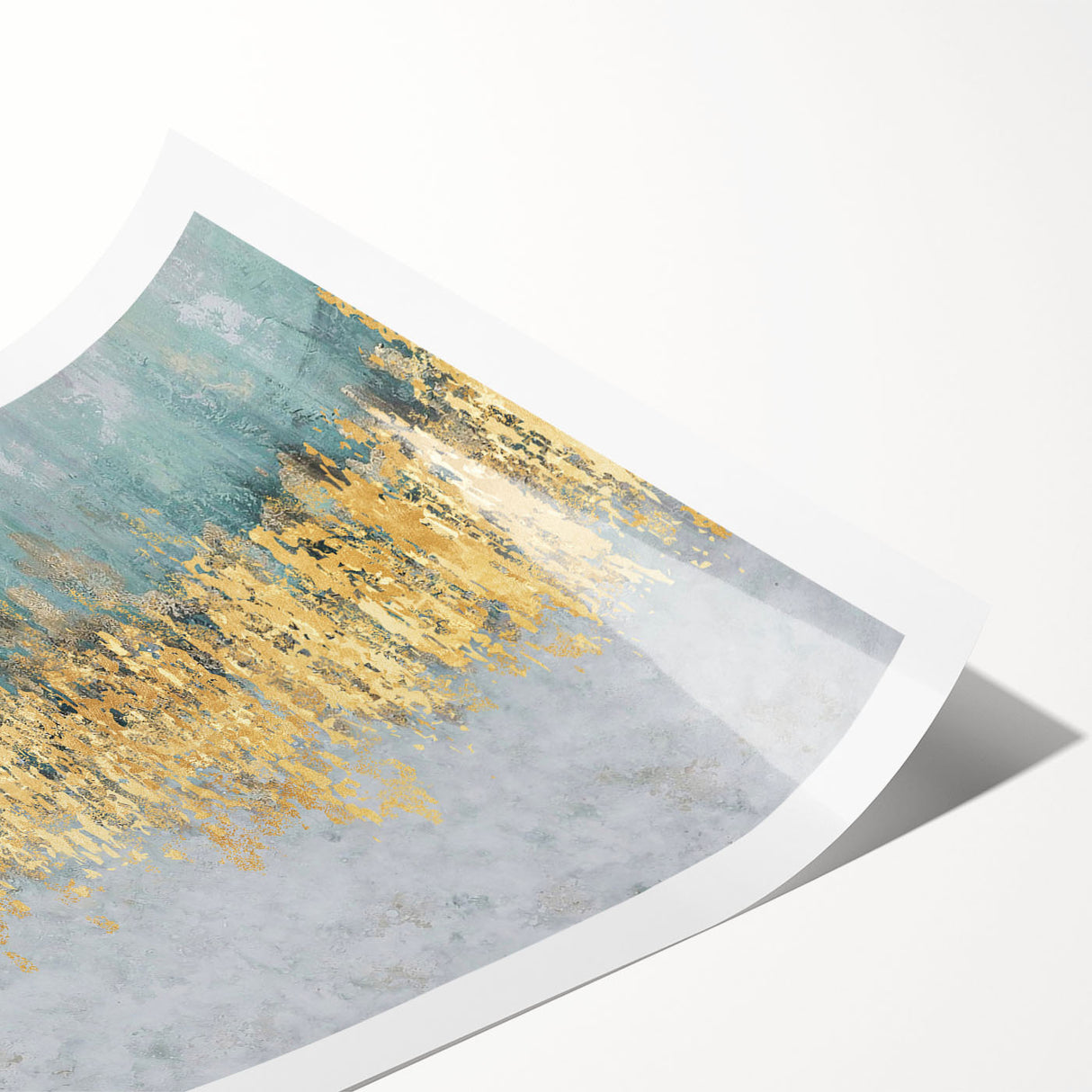 Colorful abstract wall art print showcasing dynamic strokes and lines in vibrant hues, ideal for modern home decor or gallery displays.