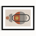 Framed wall art featuring an abstract strokes and lines design in black and white, showcasing modern artistic flair with a sleek matte finish.