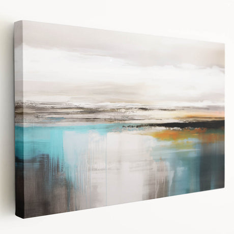 Abstract canvas wall art showcasing vibrant strokes and lines in a colorful design, ideal for modern home decor and artistic aesthetics.