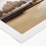 Abstract wall art design with colorful strokes and lines, printed on rolled canvas, perfect for modern home decor and artistic expression.