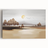 Abstract canvas wall art featuring vibrant strokes and lines in shades of blue, orange, and green, designed to enhance modern interior decor.