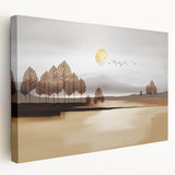 Abstract strokes and lines design on stretched canvas wall art, showcasing vibrant colors and modern aesthetic, ideal for contemporary decor.