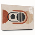 Abstract wall art featuring a vibrant design of strokes and lines in bold colors on acrylic glass, showcasing a modern artistic style ideal for contemporary decor.