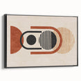 Framed abstract wall art featuring dynamic strokes and lines in black and white, displayed in a sleek black frame, adding modern elegance to any decor.