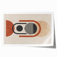 Abstract wall art print featuring dynamic strokes and lines in vibrant colors, ideal for modern home decor, rolled and ready for framing.