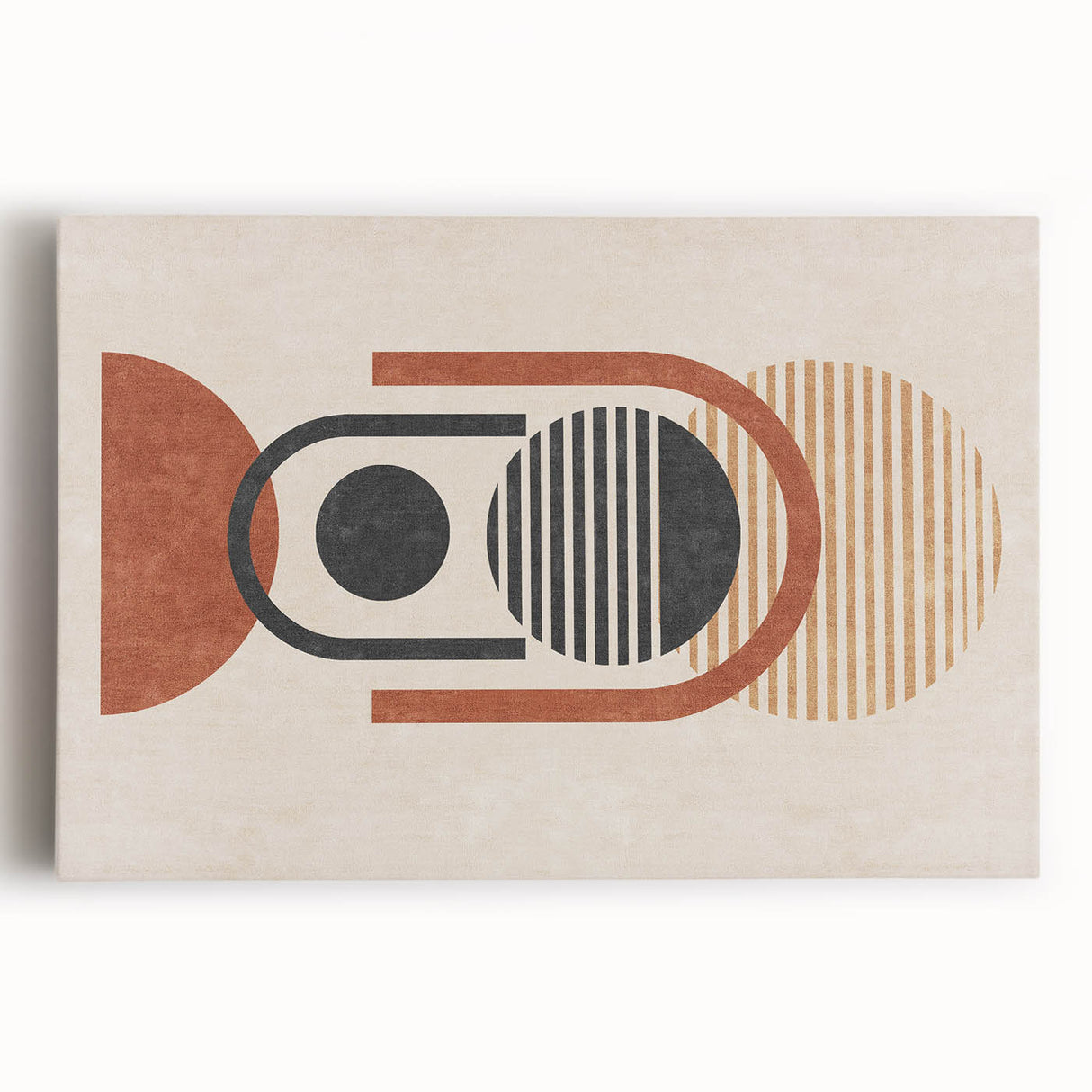 Abstract canvas wall art showcasing vibrant strokes and lines in bold colors, ideal for modern decor, adding a dynamic touch to any space.
