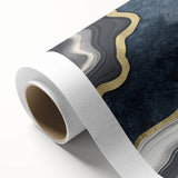 Abstract wall art design featuring vibrant strokes and lines in various colors on rolled canvas, perfect for modern home decor and artistic displays.