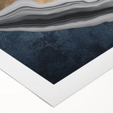 Abstract wall art featuring vibrant strokes and lines in bold colors, perfect for modern decor, presented as a rolled canvas for easy display.