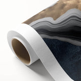 Abstract wall art featuring vibrant strokes and lines in a colorful design on rolled canvas, perfect for modern home decor.