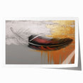 Abstract wall art print showcasing vibrant strokes and lines in various hues, perfect for modern decor; rolled for easy framing and display.
