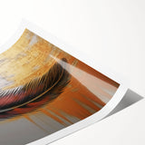 Abstract wall art print showcasing vibrant strokes and dynamic lines in bold colors, perfect for modern home decor or gallery display.