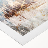 Abstract rolled canvas artwork showcasing vibrant strokes and lines in various colors, ideal for modern decor and wall art collections.