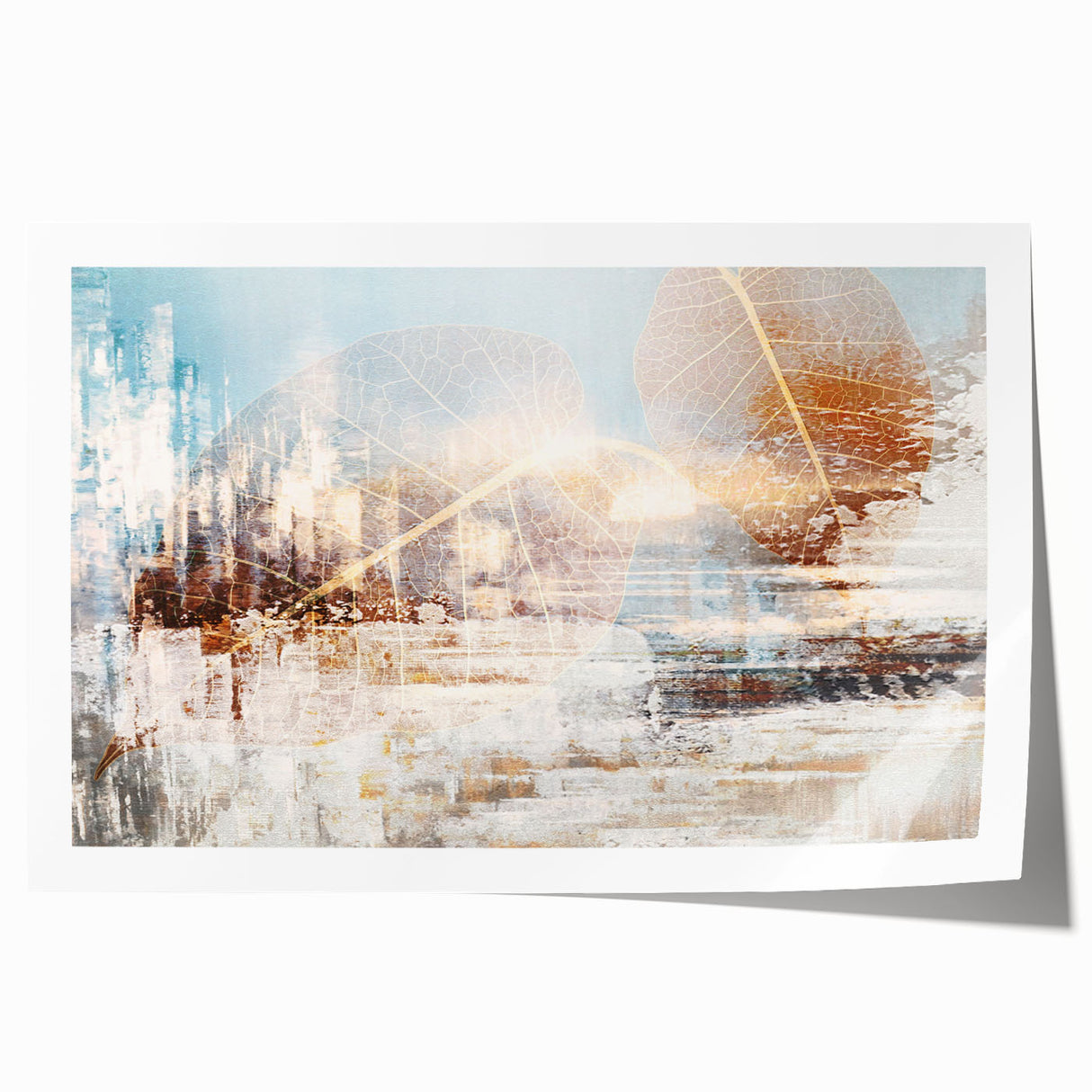 Abstract wall art print showcasing vibrant strokes and lines in bold colors, ideal for modern home decor and artistic interiors.