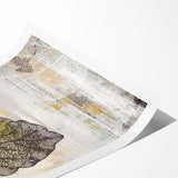 Abstract wall art print showcasing vibrant strokes and lines in bold colors, perfect for modern home decor or gallery displays.