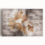 Abstract canvas wall art showcasing dynamic strokes and lines in vibrant colors, perfect for modern home decor and artistic expression.