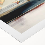 Abstract canvas art featuring vibrant strokes and lines in bold colors, perfect for modern home decor or gallery wall displays.