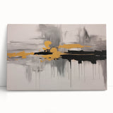 Colorful abstract strokes and lines on stretched canvas wall art, showcasing vibrant hues and modern design, perfect for contemporary decor.
