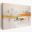 Abstract strokes and lines design on stretched canvas wall art, showcasing vibrant colors and modern aesthetics, perfect for contemporary decor.