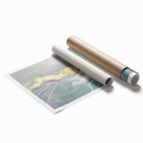 Abstract wall art print showcasing vibrant strokes and lines in a modern design, perfect for adding color and style to any interior space.