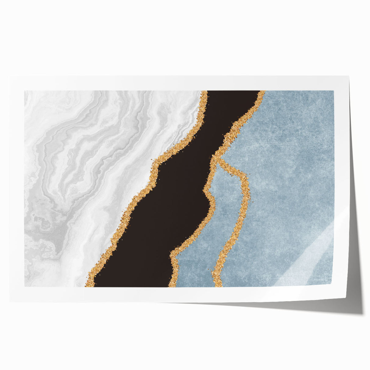 Abstract wall art print showcasing vibrant strokes and lines in a harmonious blend of colors, perfect for modern home decor.
