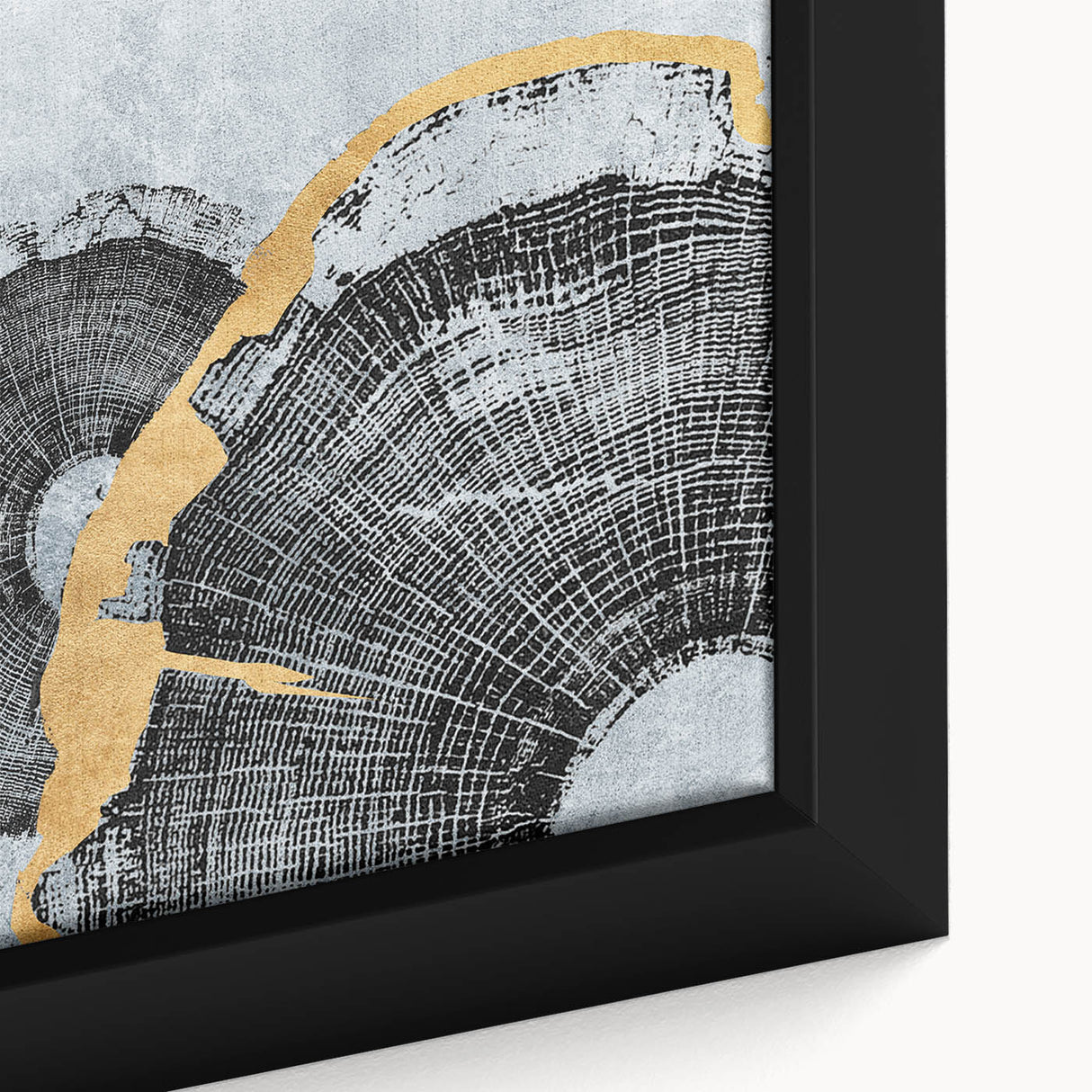 Close-up of a framed abstract wall art piece showcasing vibrant strokes and lines in bold colors, perfect for modern home decor.