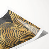 Abstract wall art print showcasing vibrant strokes and lines in bold colors, perfect for modern home decor, rolled for easy framing.