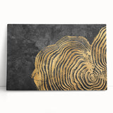 Abstract wall art design showcasing dynamic strokes and lines in vibrant colors, perfect for modern decor, displayed on stretched canvas.