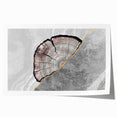 Abstract wall art print showcasing vibrant strokes and lines in bold colors, rolled for easy display and framing, perfect for modern decor.