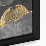 Abstract strokes and lines design in vibrant colors on framed canvas wall art, showcasing intricate details and artistic textures. Suitable for modern decor.