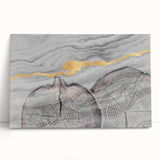 Abstract wall art design on stretched canvas, showcasing vibrant strokes and lines in a mix of blues, yellows, and reds, perfect for modern decor.