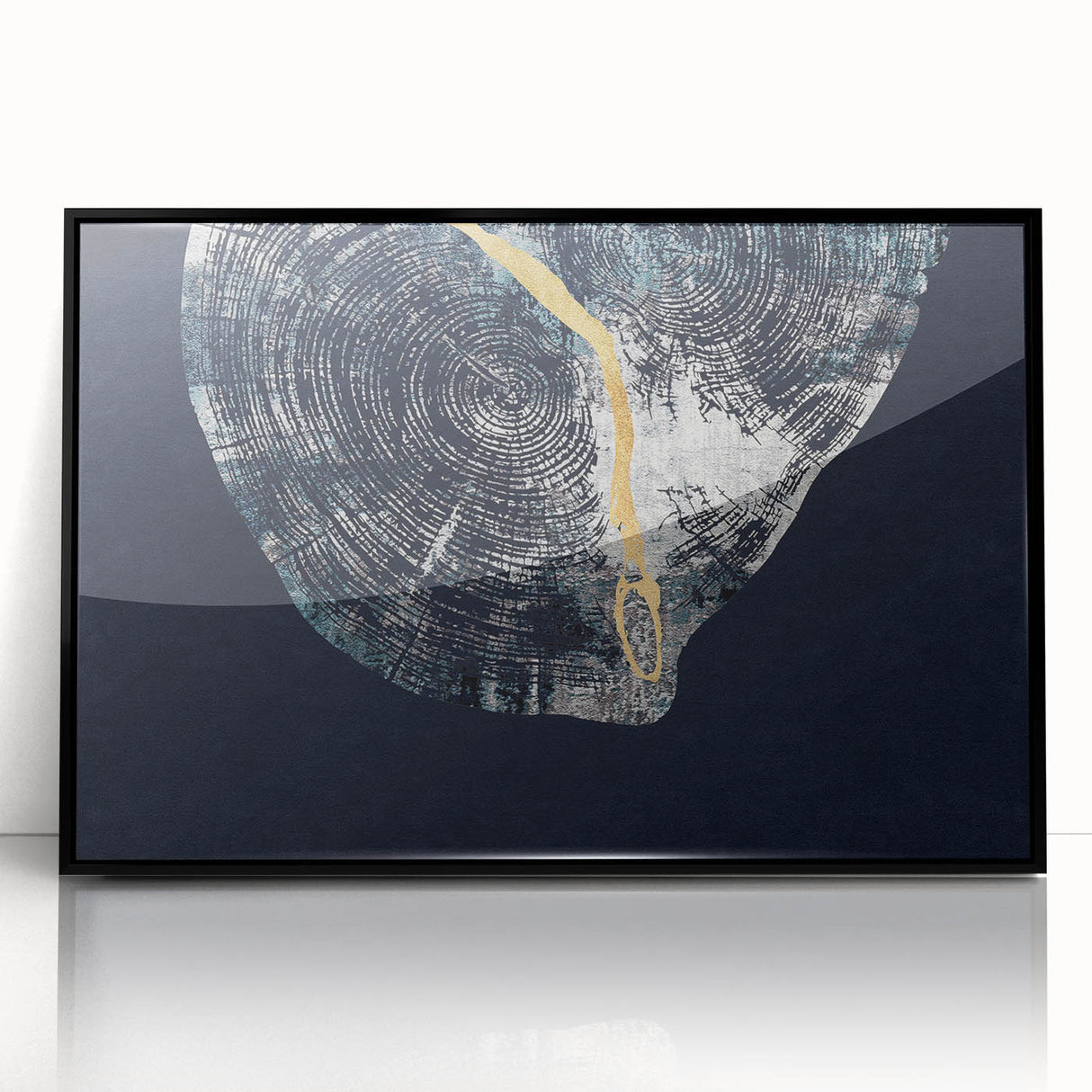Framed abstract wall art featuring dynamic strokes and lines in bold black and white, designed to enhance modern interior spaces with a contemporary flair.