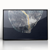 Framed abstract wall art featuring dynamic strokes and lines in bold black and white, designed to enhance modern interior spaces with a contemporary flair.