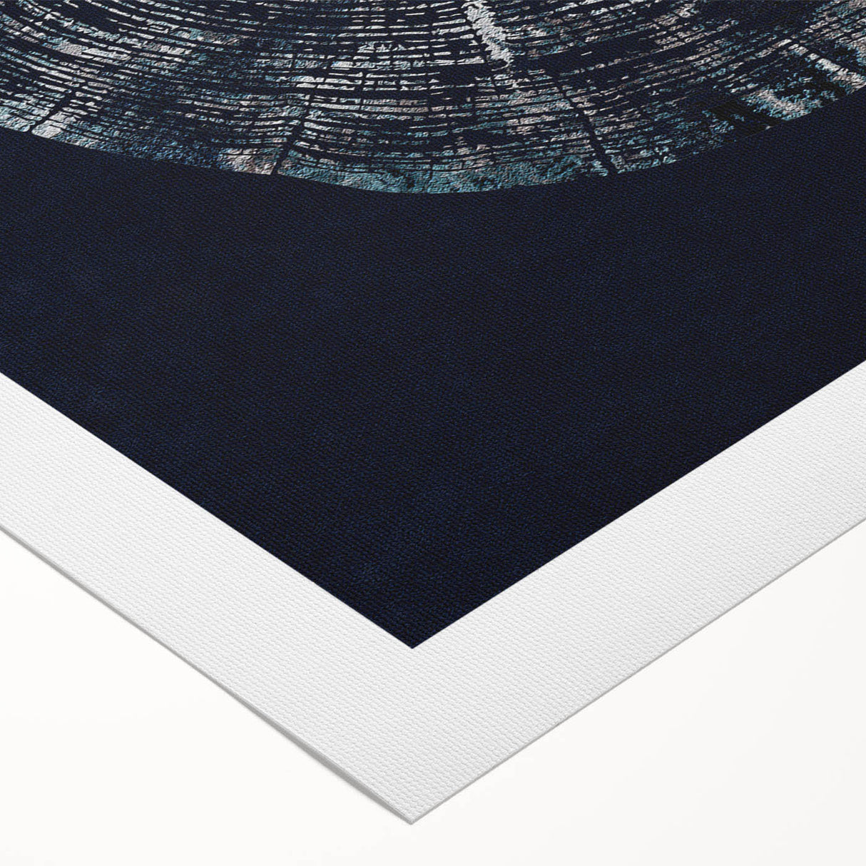 Abstract canvas artwork showcasing dynamic strokes and lines in vibrant shades of blue, orange, and gold, ideal for modern home decor. Perfect for adding a splash of color and artistic flair to any living space.