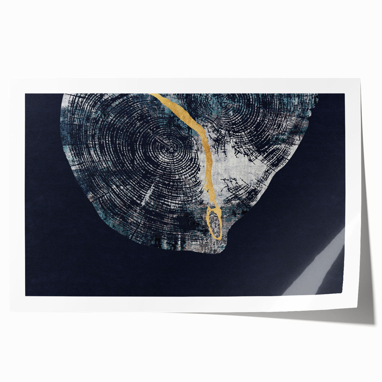 Abstract wall art print showcasing dynamic strokes and lines in vibrant colors, perfect for modern decor; rolled and securely packaged for easy framing.
