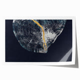 Abstract wall art print showcasing dynamic strokes and lines in vibrant colors, perfect for modern decor; rolled and securely packaged for easy framing.
