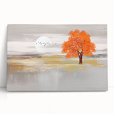 Abstract wall art featuring vibrant strokes and lines in a modern design, displayed on a stretched canvas, perfect for contemporary decor.