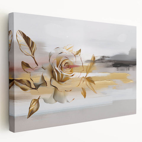 Abstract strokes and lines in vibrant colors create a modern wall art design on stretched canvas, enhancing contemporary home decor.