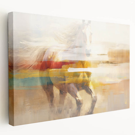 Abstract modern canvas wall art showcasing dynamic strokes and lines in vibrant colors, perfect for contemporary home decor and artistic flair.