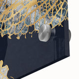 Close-up of an abstract strokes and lines wall art design in vibrant colors, featuring fluid shapes and textures, ideal for modern home decor enhancement.