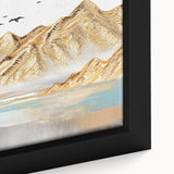 Close-up of abstract strokes and lines in a colorful wall art design, showcasing vibrant hues and textures, perfect for modern decor.