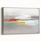 Abstract strokes and lines design wall art, framed in gold, showcasing elegant patterns and a modern aesthetic for stylish decor.