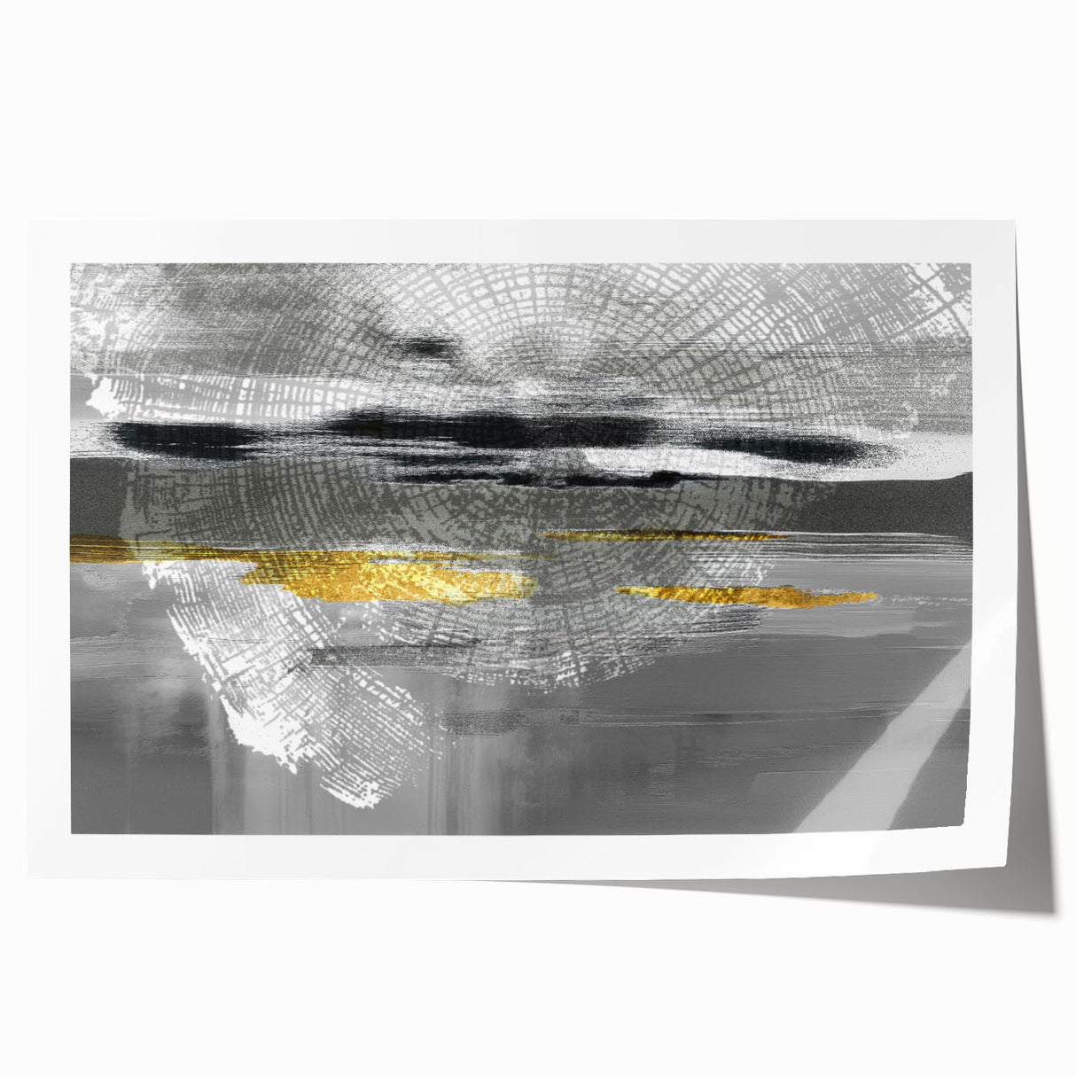 Abstract wall art print showcasing vibrant strokes and lines in a modern design, ideal for enhancing contemporary home decor.