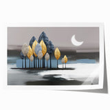 Colorful abstract strokes and lines design on a rolled canvas print, showcasing vibrant hues and a modern art style, ideal for contemporary decor.